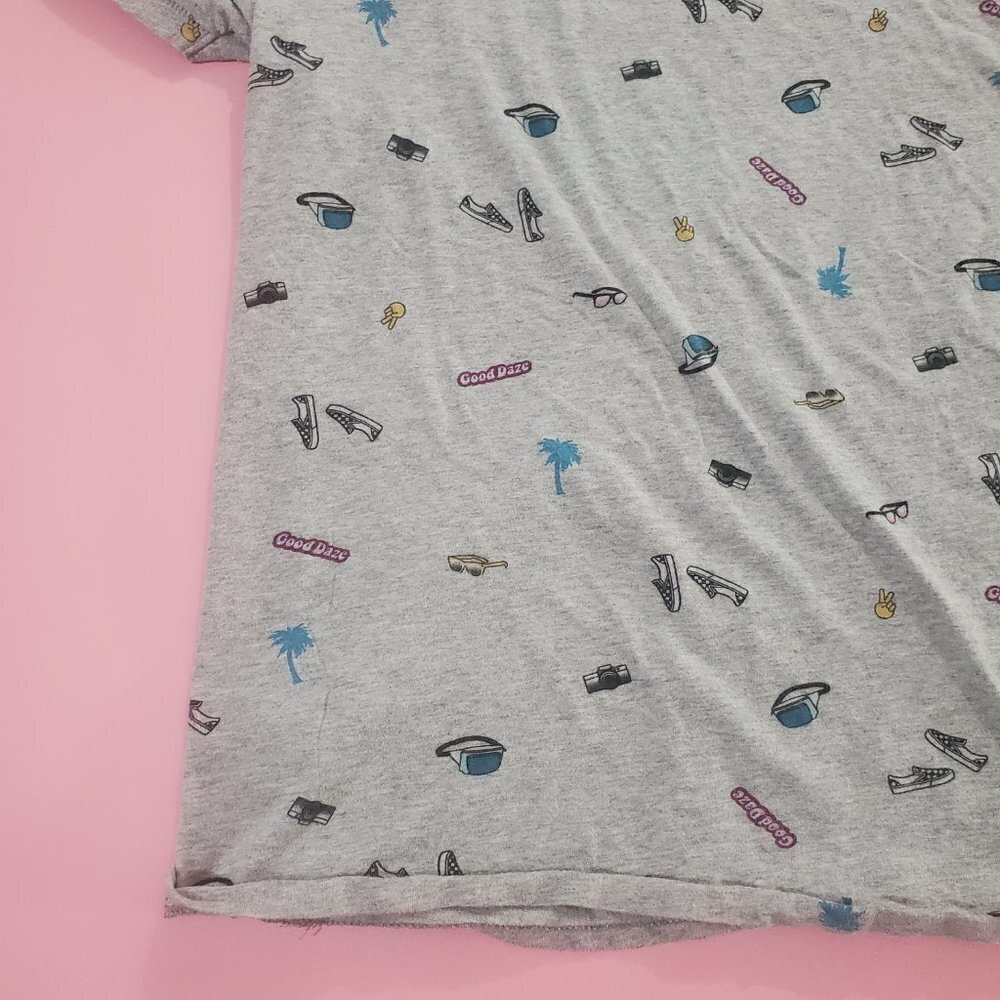 🌴 Aeropostale Summer Palm Tree Vans Peace Short Sleeve T-Shirt 🌴 - Picture 11 of 12